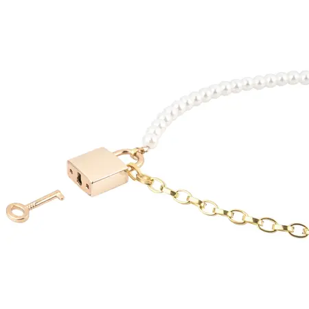 Sportsheets S&M Pearl Day Collar - Adjustable Necklace with Faux Pearls