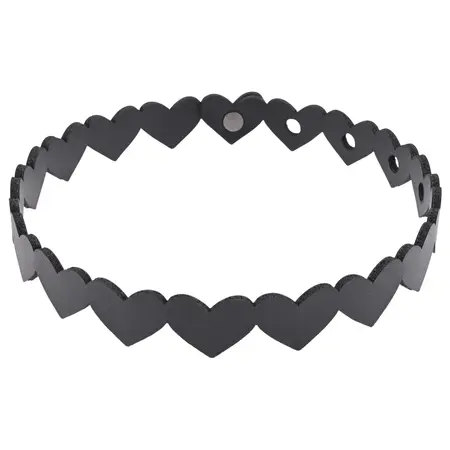 Sportsheets S&M Heart Day Collar Adjustable Faux Leather Choker