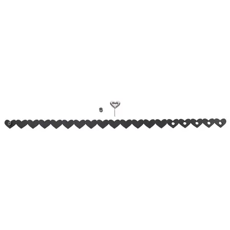 Sportsheets S&M Heart Day Collar Adjustable Faux Leather Choker