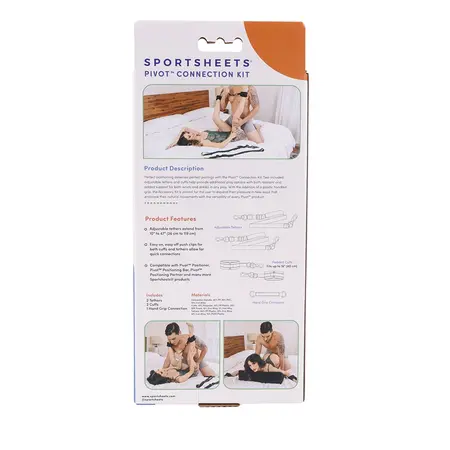 Sportsheets Pivot Connection Kit - Adjustable Support System 47” Black