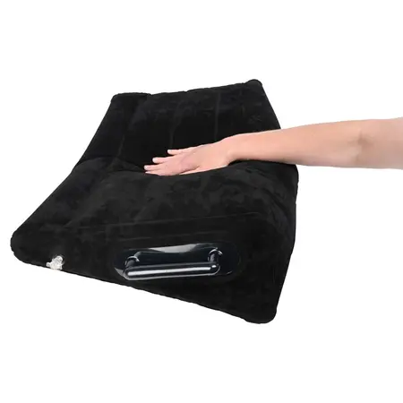Sportsheets Pivot Inflatable Positioning Wedge with Handles Black