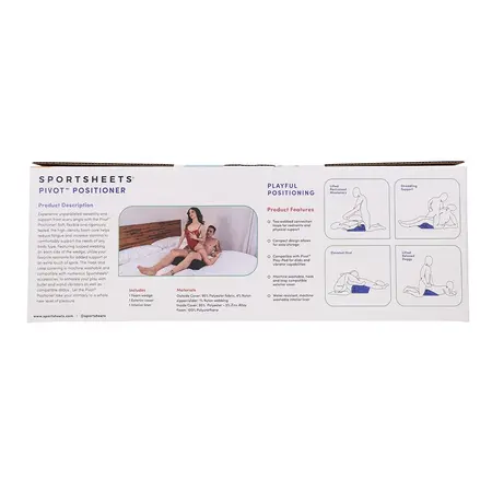 Sportsheets Pivot Positioner Ergonomic Foam Wedge Black 17x6in