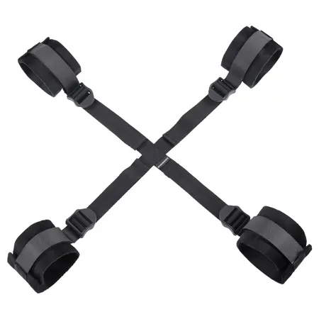 Sportsheets Sex & Mischief Adjustable Hog Tie Restraint System Black