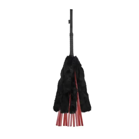 Sportsheets Saffron Dual-Texture Faux Fur & Faux Leather Flogger