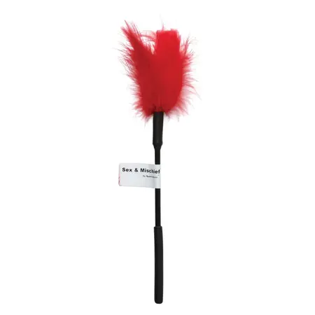 Sportsheets S&M Feather Tickler Red 33cm - Soft Touch Accessory