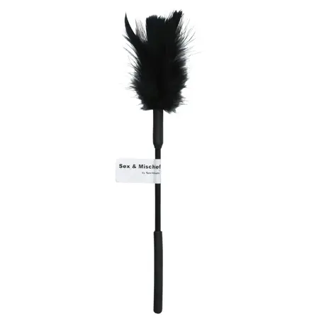 Sportsheets S&M Feather Tickler Black 33 cm - Ultra-Soft Sensory Accessory
