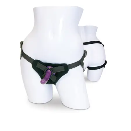 Sportsheets S&M Adjustable Strap-On System with Silicone Element, Black