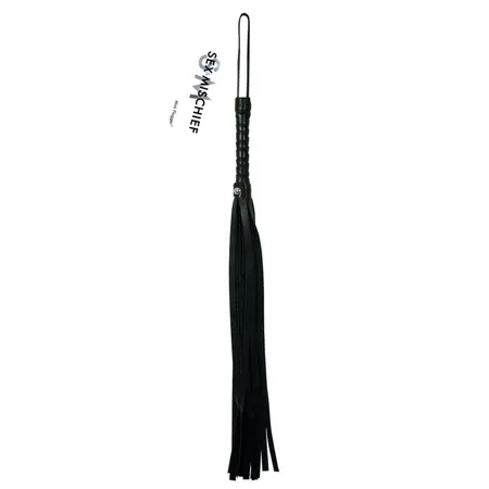 Sportsheets S&M Mini Flogger Black 21'' Lightweight Travel-Friendly
