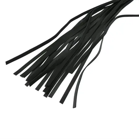 Sportsheets S&M Red Black Stripe Impact Flogger, 81cm, Vegan Leather