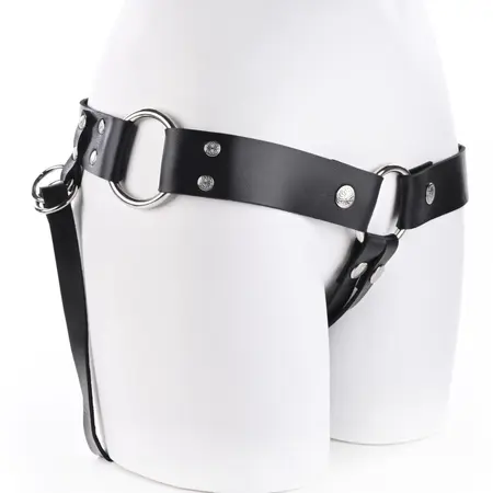Sportsheets Montero Adjustable Harness Black Faux Leather System