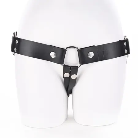 Sportsheets Montero Adjustable Harness Black Faux Leather System