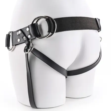 Sportsheets Montero Adjustable Harness Black Faux Leather System