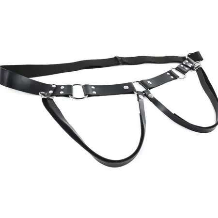 Sportsheets Montero Adjustable Harness Black Faux Leather System