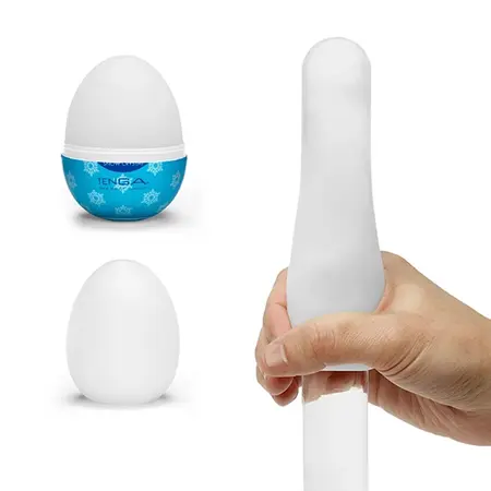 Tenga Egg Snow Crystal Set of 6 - Flexible Disposable Intimate Device
