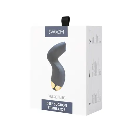 SVAKOM Pulse Pure Deep Suction System Dark Blue Silicone 129mm
