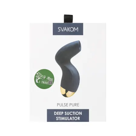 SVAKOM Pulse Pure Deep Suction System Dark Blue Silicone 129mm
