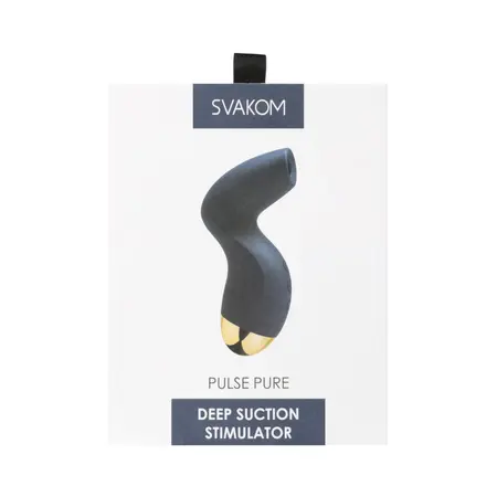 SVAKOM Pulse Pure Deep Suction System Dark Blue Silicone 129mm
