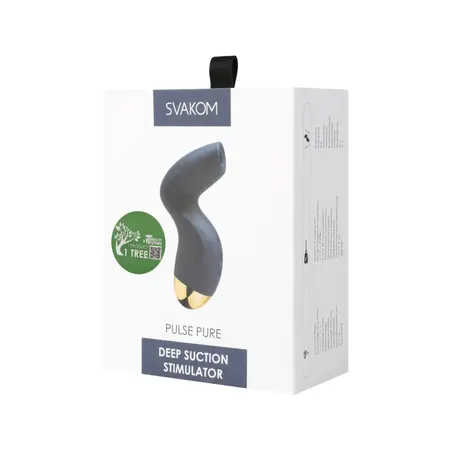 SVAKOM Pulse Pure Deep Suction System Dark Blue Silicone 129mm