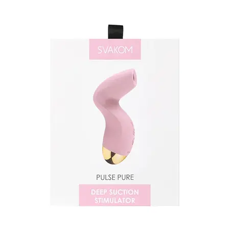 Svakom Pulse Pure Suction System, Water-Resistant, Pale Pink, 129mm