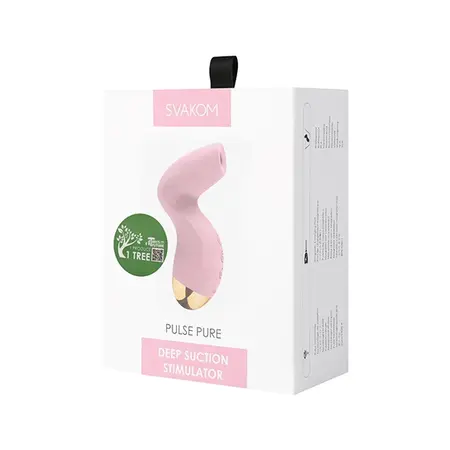 Svakom Pulse Pure Suction System, Water-Resistant, Pale Pink, 129mm