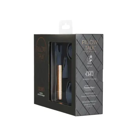 Pillow Talk Desires Navy Blue Bullet Set with 5 Silicone Attachments