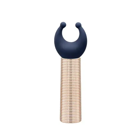 Pillow Talk Desires Navy Blue Bullet Set with 5 Silicone Attachments