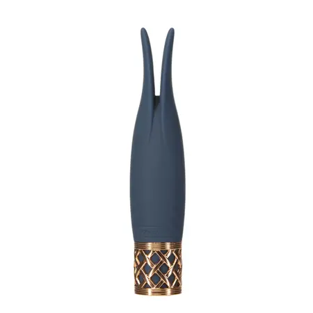 Pillow Talk Playful Blue Mini Wand Massager - Silicone, USB Rechargeable
