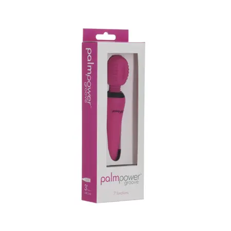 PalmPower Groove Mini Wand Fuchsia - Compact USB Rechargeable Massager