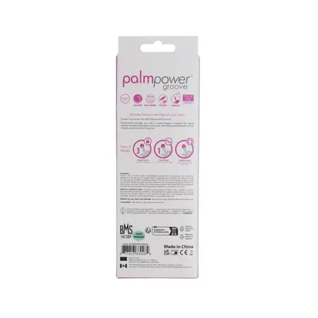 PalmPower Groove Mini Wand Fuchsia - Compact USB Rechargeable Massager