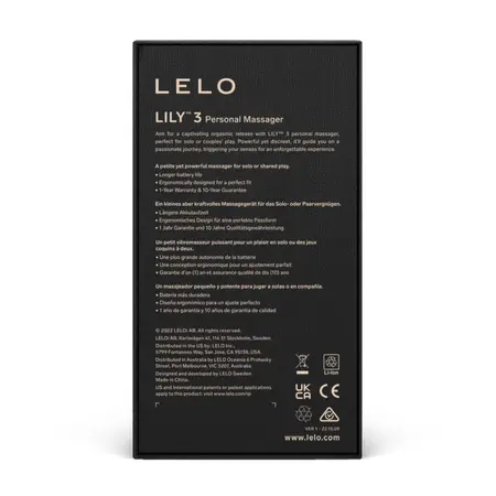 LELO Lily 3 Dark Plum - Compact Waterproof Silicone Model