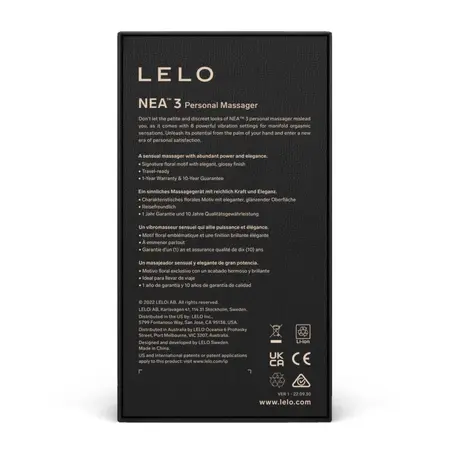 LELO NEA 3 Intimate Wellness Device Alien Blue Compact Waterproof