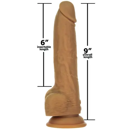 Naked Addiction Thrusting Model 23 cm Caramel Remote-Controlled Silicone