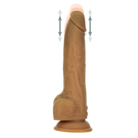 Naked Addiction Thrusting Model 23 cm Caramel Remote-Controlled Silicone