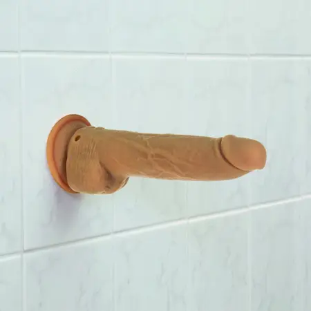 Naked Addiction Thrusting Model 23 cm Caramel Remote-Controlled Silicone