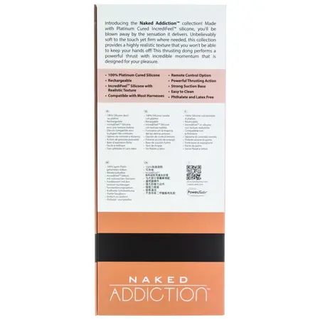 Naked Addiction Thrusting Model 23 cm Caramel Remote-Controlled Silicone