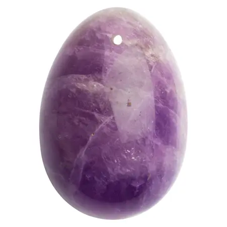 La Gemmes Yoni Egg Medium Pure Amethyst - Handcrafted Gemstone 4x3cm