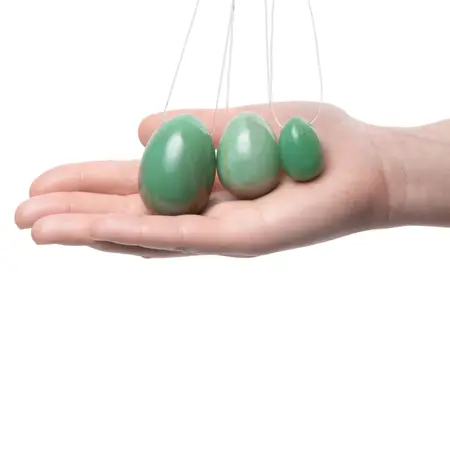 La Gemmes Yoni Egg Set Jade - Natural Wellness Pelvic Floor Trainer 3 Sizes
