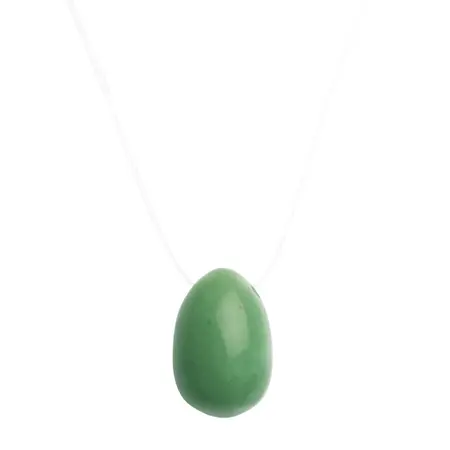 La Gemmes Jade Egg L - Large Natural Jade Pelvic Floor Trainer 5x3.5cm