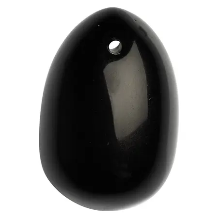 La Gemmes Black Obsidian Yoni Egg S - Natural Gemstone Trainer 3cm