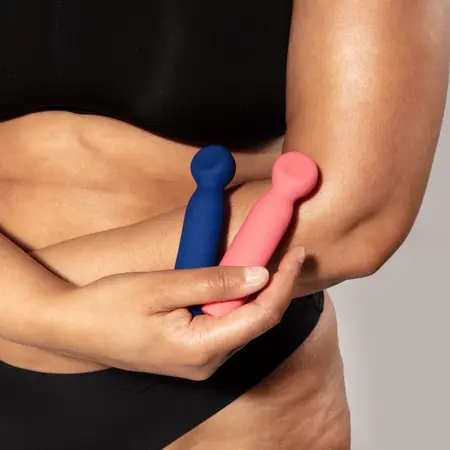 Je Joue Vita Blue - Compact Multi-Function Wand-Tipped Vibrator