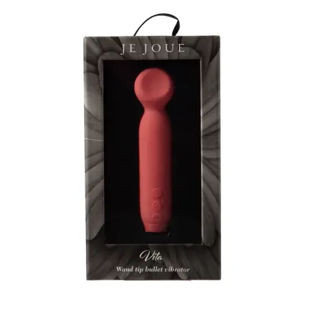 Je Joue Vita Pink - Compact Wand-Tip Vibrating Massager, Rechargeable
