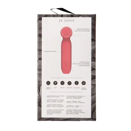 Je Joue Vita Pink - Compact Wand-Tip Vibrating Massager, Rechargeable