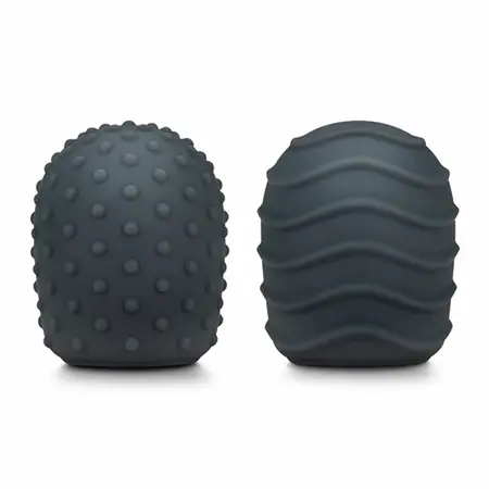Le Wand Original Silicone Texture Covers - Spiral & Droplet Set