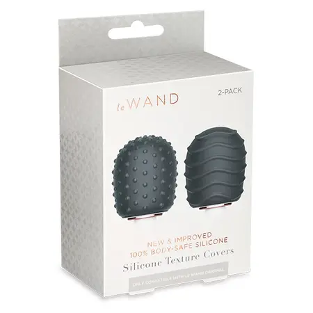 Le Wand Original Silicone Texture Covers - Spiral & Droplet Set