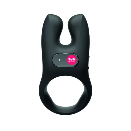 Fun Factory NOS Black - Dual Motor Rechargeable Intimate Ring