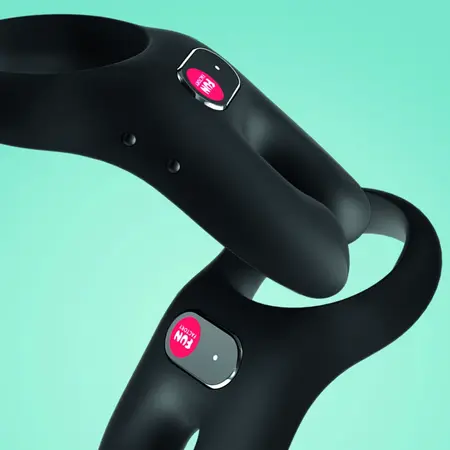 Fun Factory NOS Black - Dual Motor Rechargeable Intimate Ring