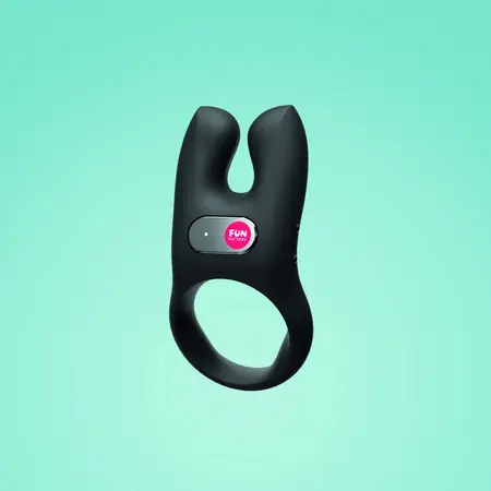 Fun Factory NOS Black - Dual Motor Rechargeable Intimate Ring