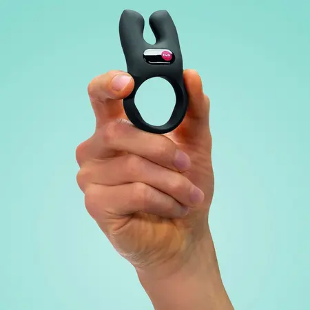 Fun Factory NOS Black - Dual Motor Rechargeable Intimate Ring