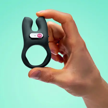 Fun Factory NOS Black - Dual Motor Rechargeable Intimate Ring
