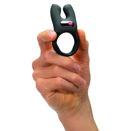Fun Factory NOS Black - Dual Motor Rechargeable Intimate Ring